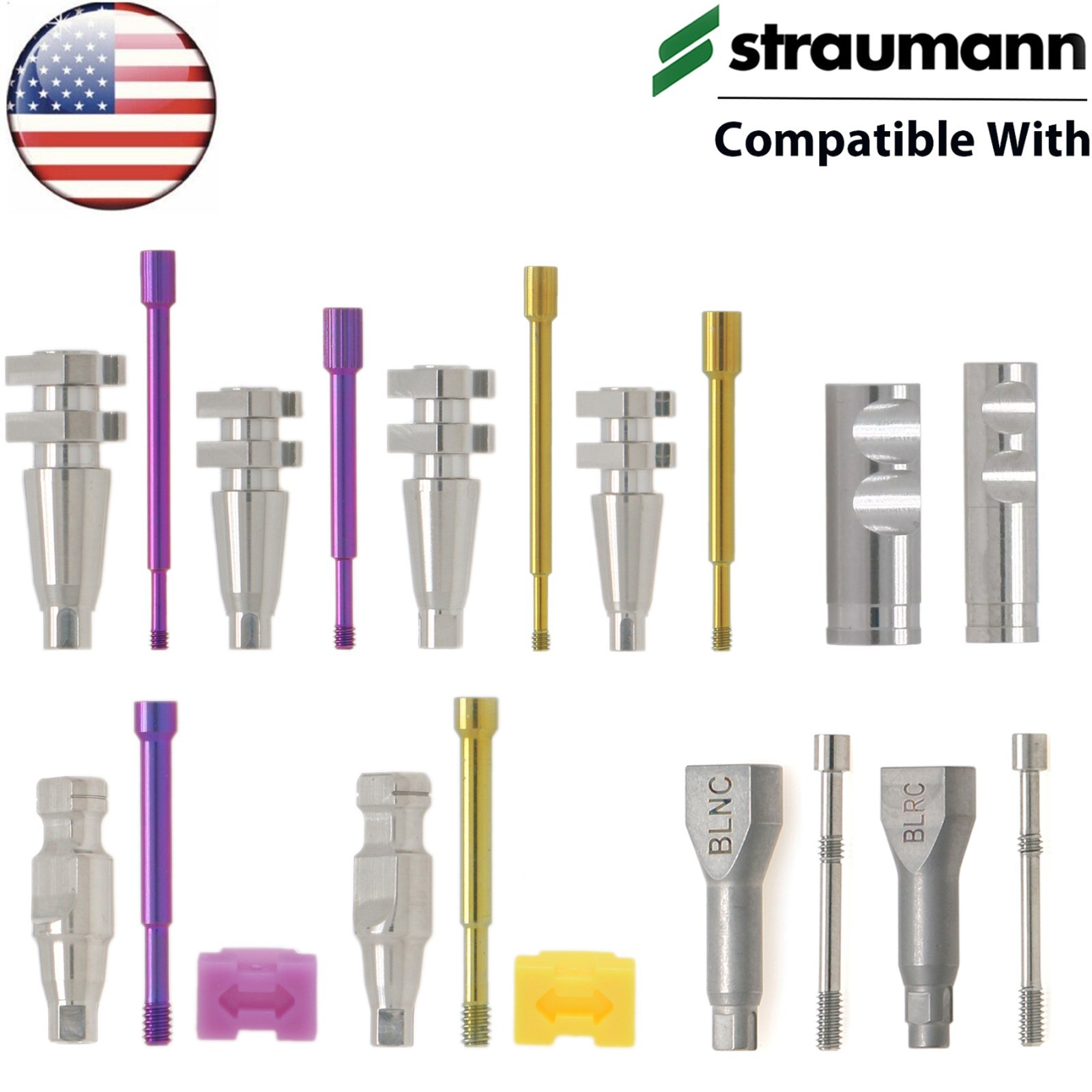 US Impression Transfer Open Close Tray NC RC Fits Straumann ITI for Dental Lab