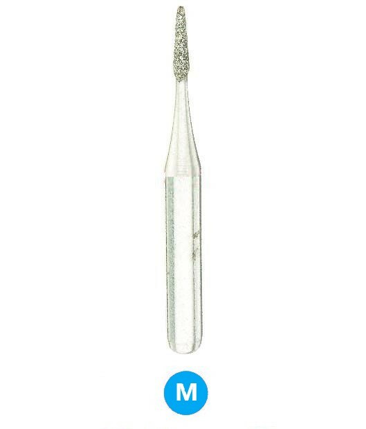 CROSSTECH Dental Diamond Short-Shank Diamond MA22, T&F-S889/007M, Medium,5Burs