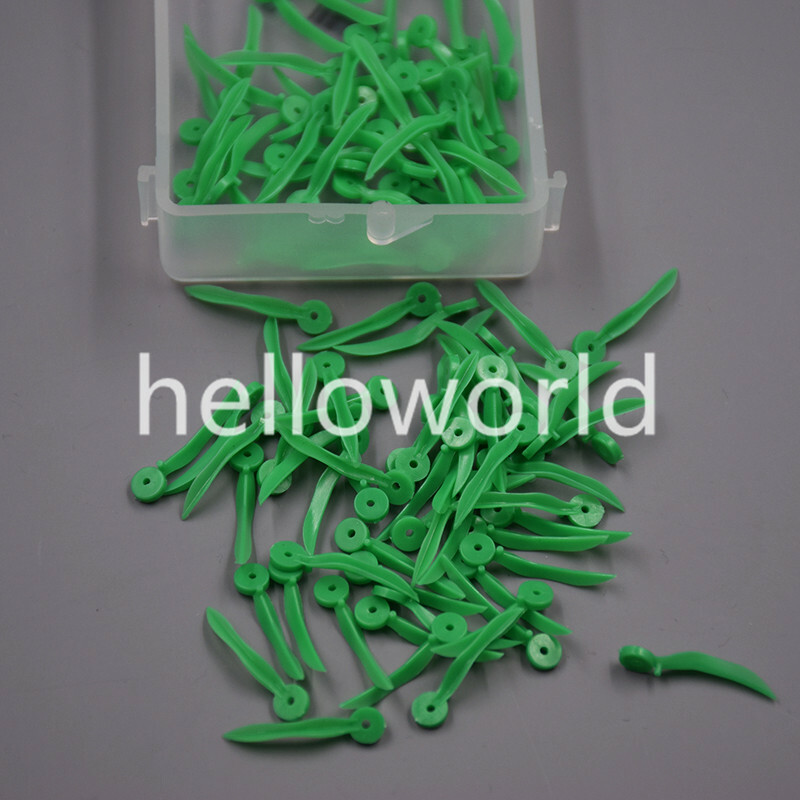 100 Pcs Green Dental Disposable Material Plastic Wedges With Holes 17.8*2.1mm