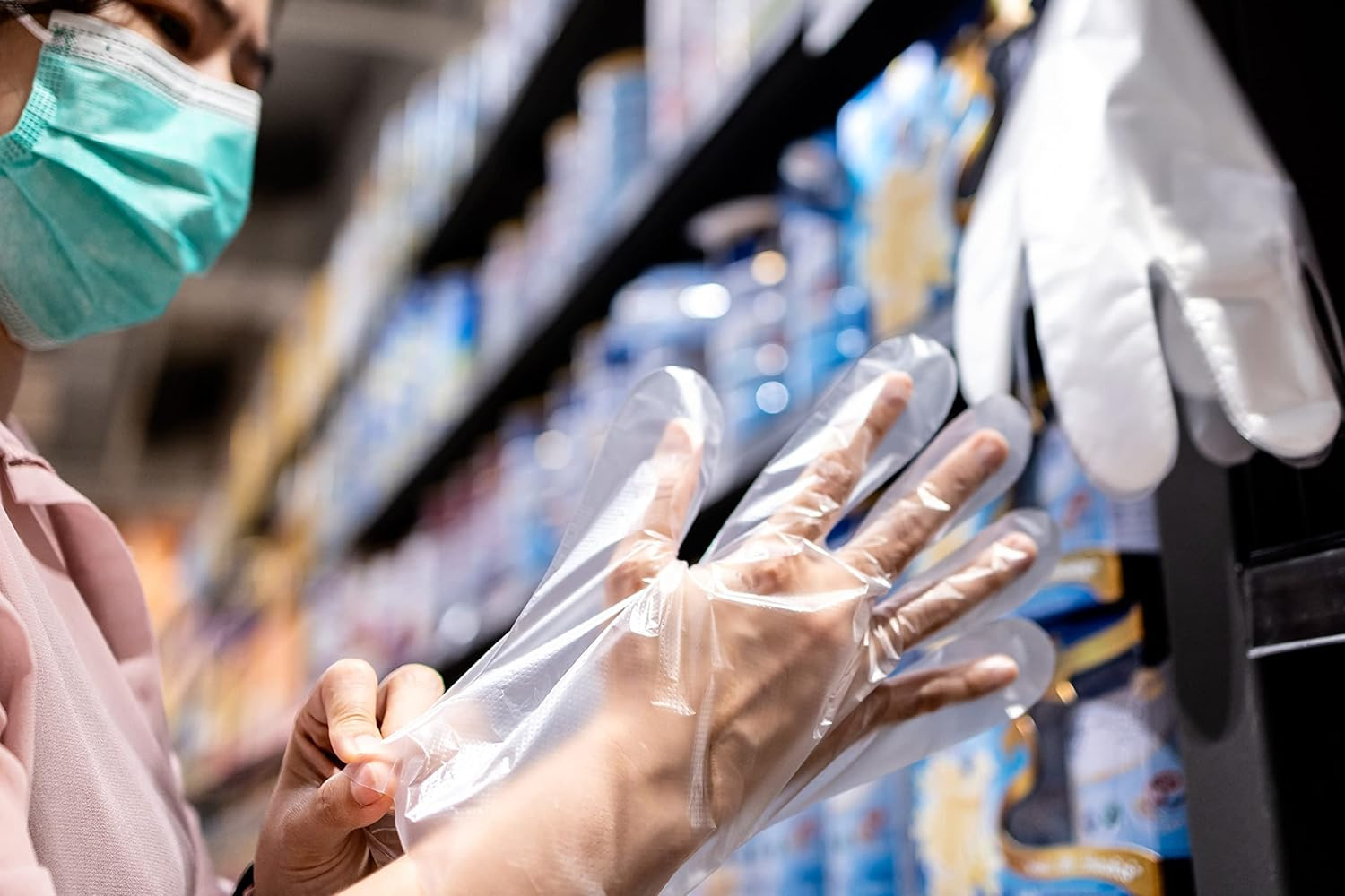 500 Count | Light Duty Poly Disposable Gloves, Powder-Free, Latex-Free, Food Sa