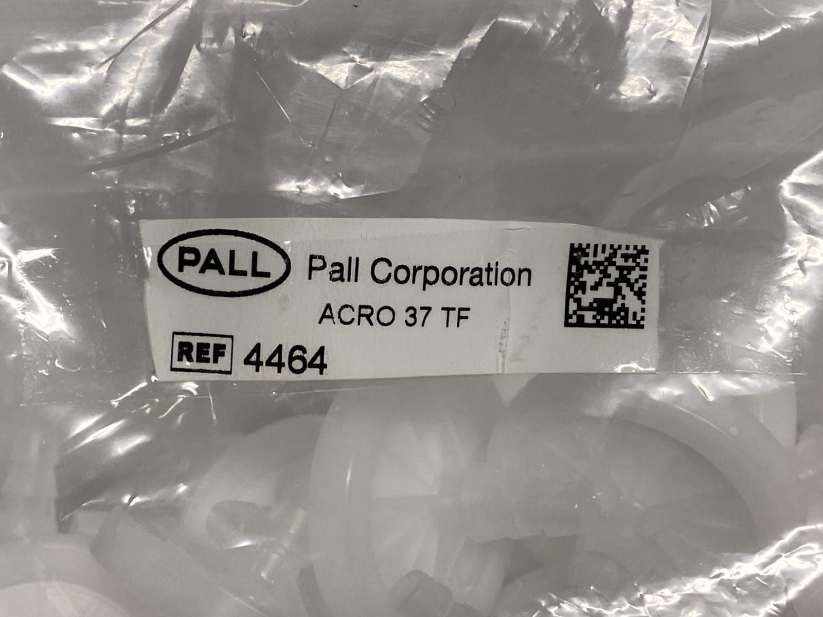 (45) PALL Acro 37 TF Vent Device Filter 0.2um PTFE Membrane Non-Sterile 4464