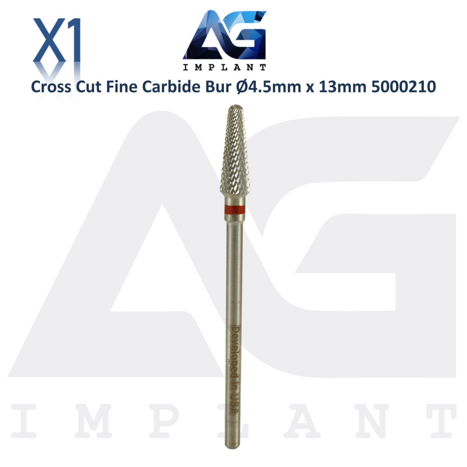 Dental Wilson Cross Cut Cone Fine Bur Ø4.5x13mm Tungsten Carbide 5000210