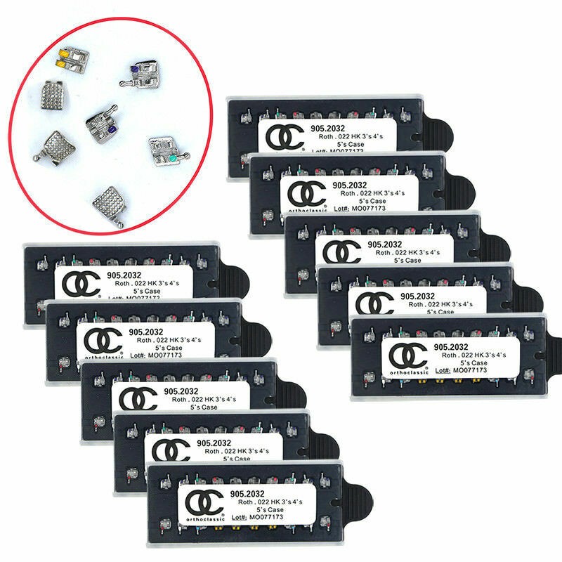 Mini Roth .022 3-4-5 Hooks Brackets Dental Orthodontic 10 Kits 20PCS/Kit