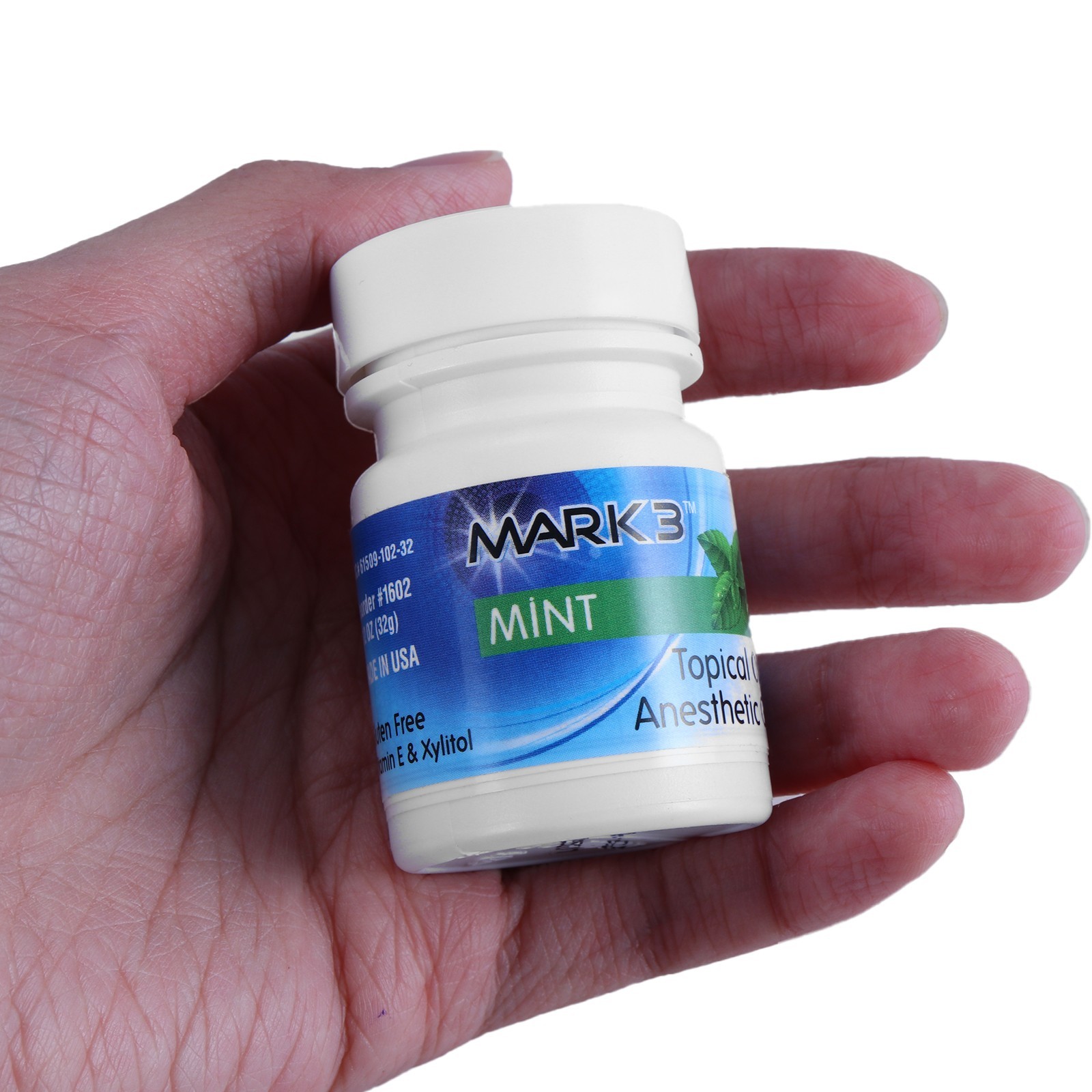 1Bottles MARK3 Dental Topical Anesthetic Gel 20% Benzocaine 1OZ Jar Mint