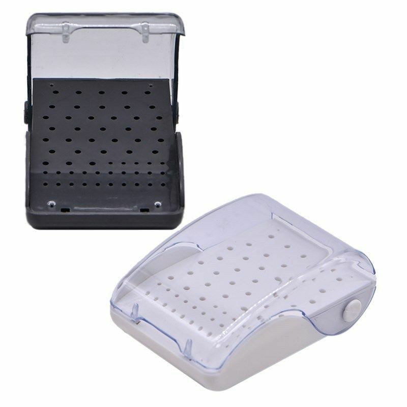 2 Pcs Dental Sterilizer Box 60 Holes Black/White Block Case Speed Disinfection