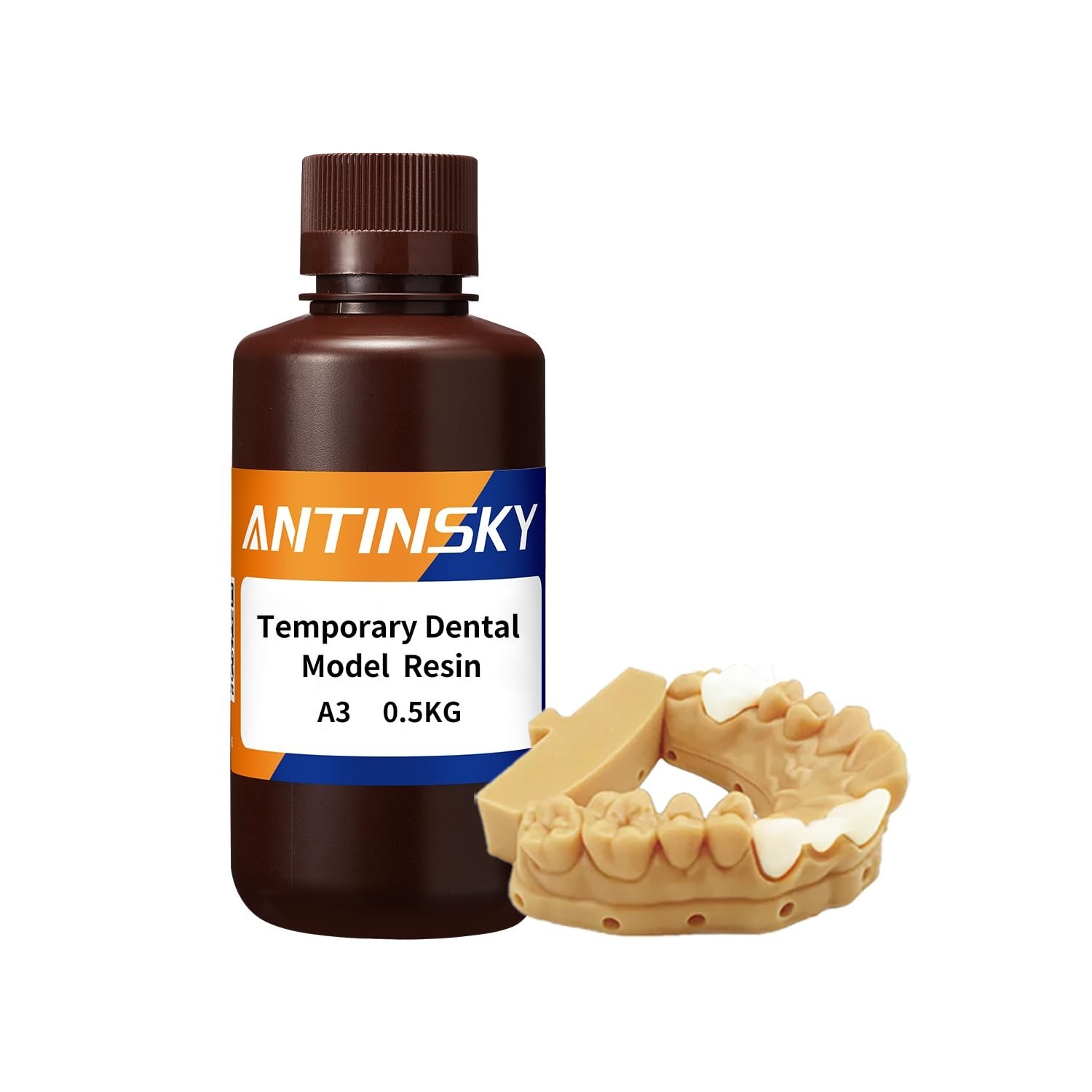 High Precision 3D Printer Resin for Dental Models – 405nm, Fast Cure, A3 Color,