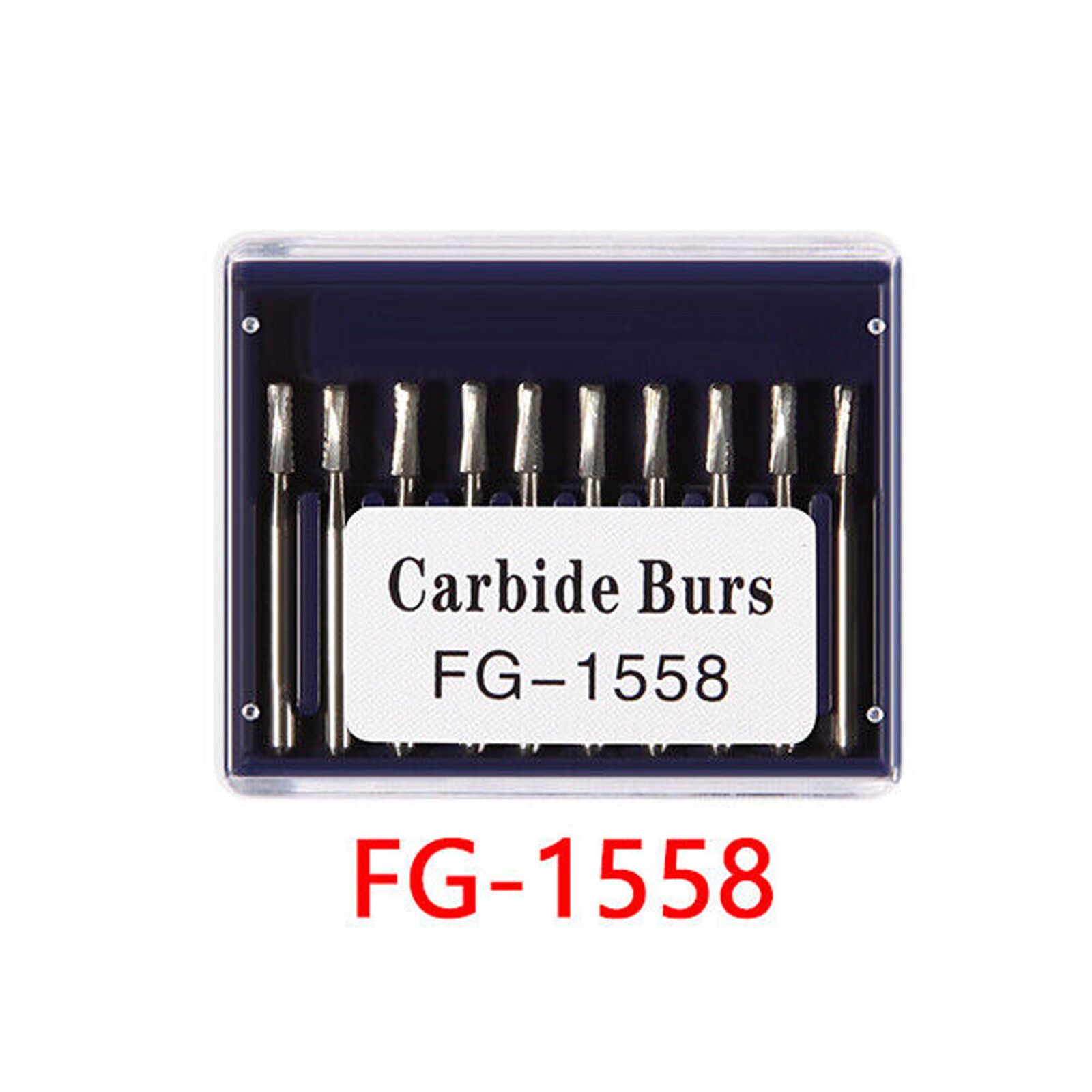 1-10 Box Dental FG HP Tungsten Carbide Burs Round Type For High Speed Handpiece
