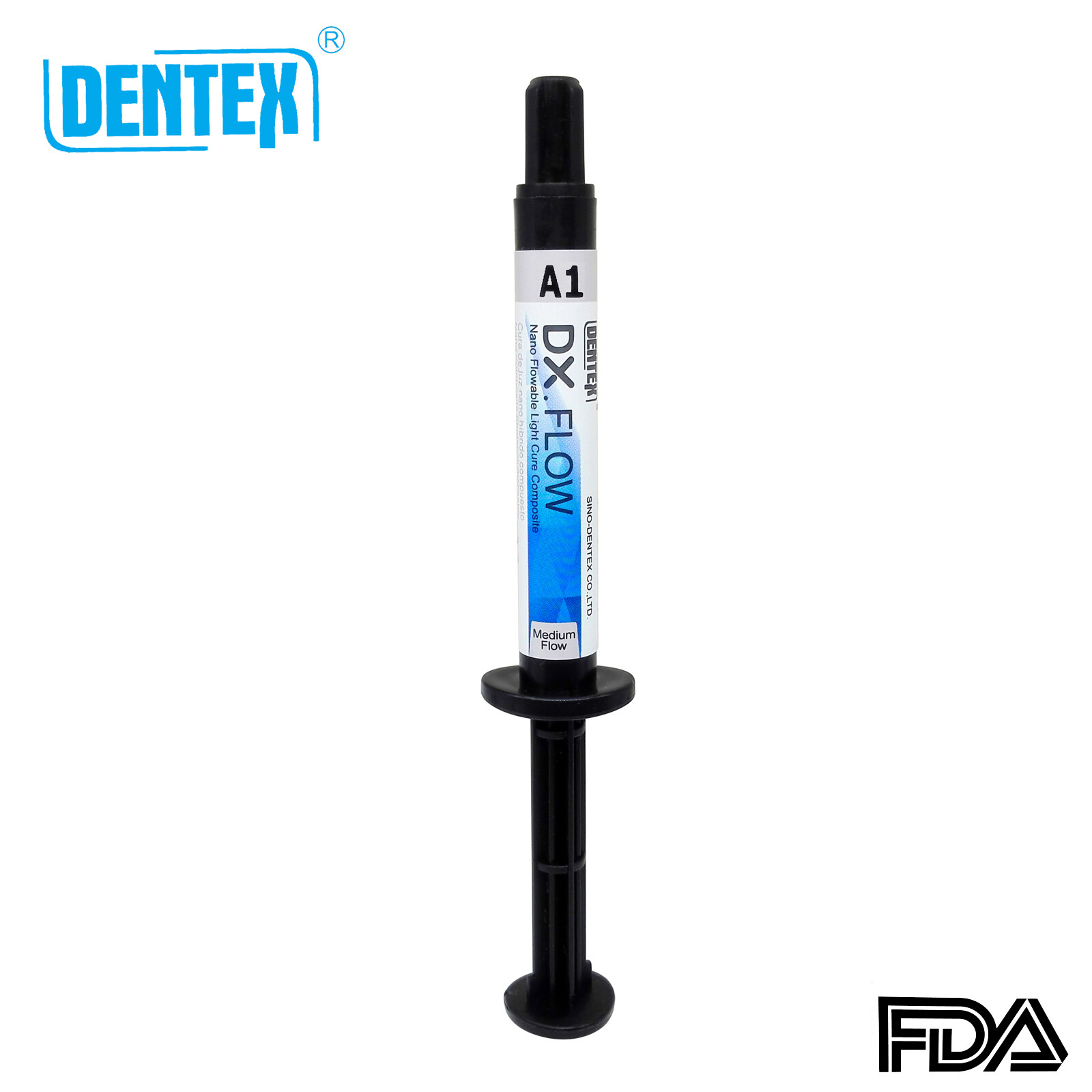 DX.FLOW Dental Flowable Light Cure Composite Resin Medium Flow DENTEX