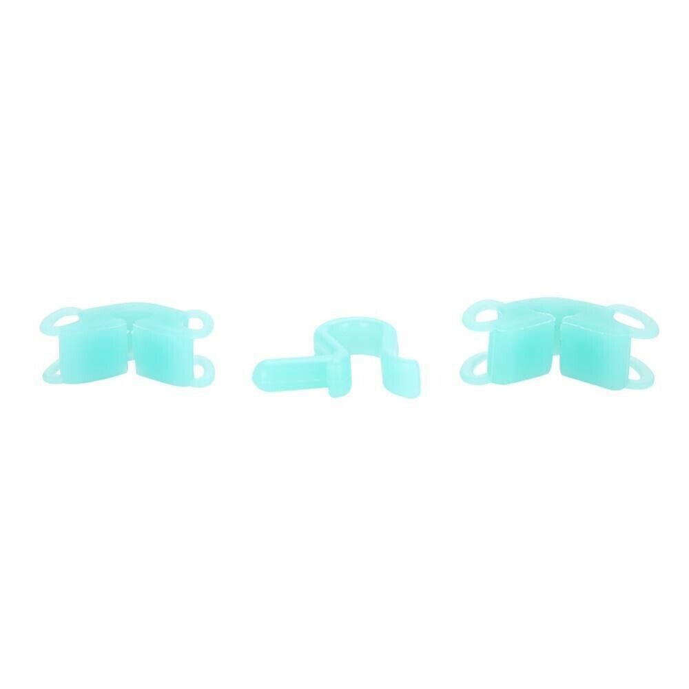 3 Pcs/Set Dental Silicone Bite Block Mouth Prop Autoclave 135 ℃ Sterilize Blue