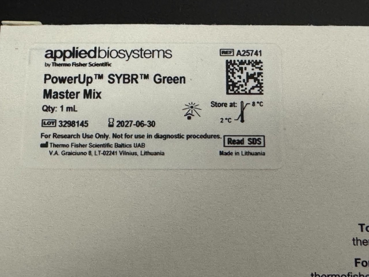 Applied Biosystems™ PowerUp™ SYBR™ Green Master Mix for qPCR, 1 mL