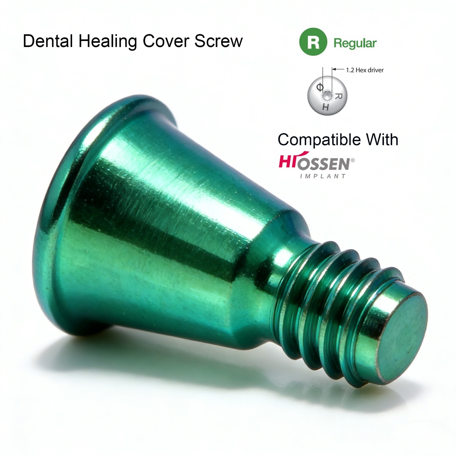 US 5Pcs Dental Osstem Hiossen Healing Abutment Cover Screw Mini Regular Platform
