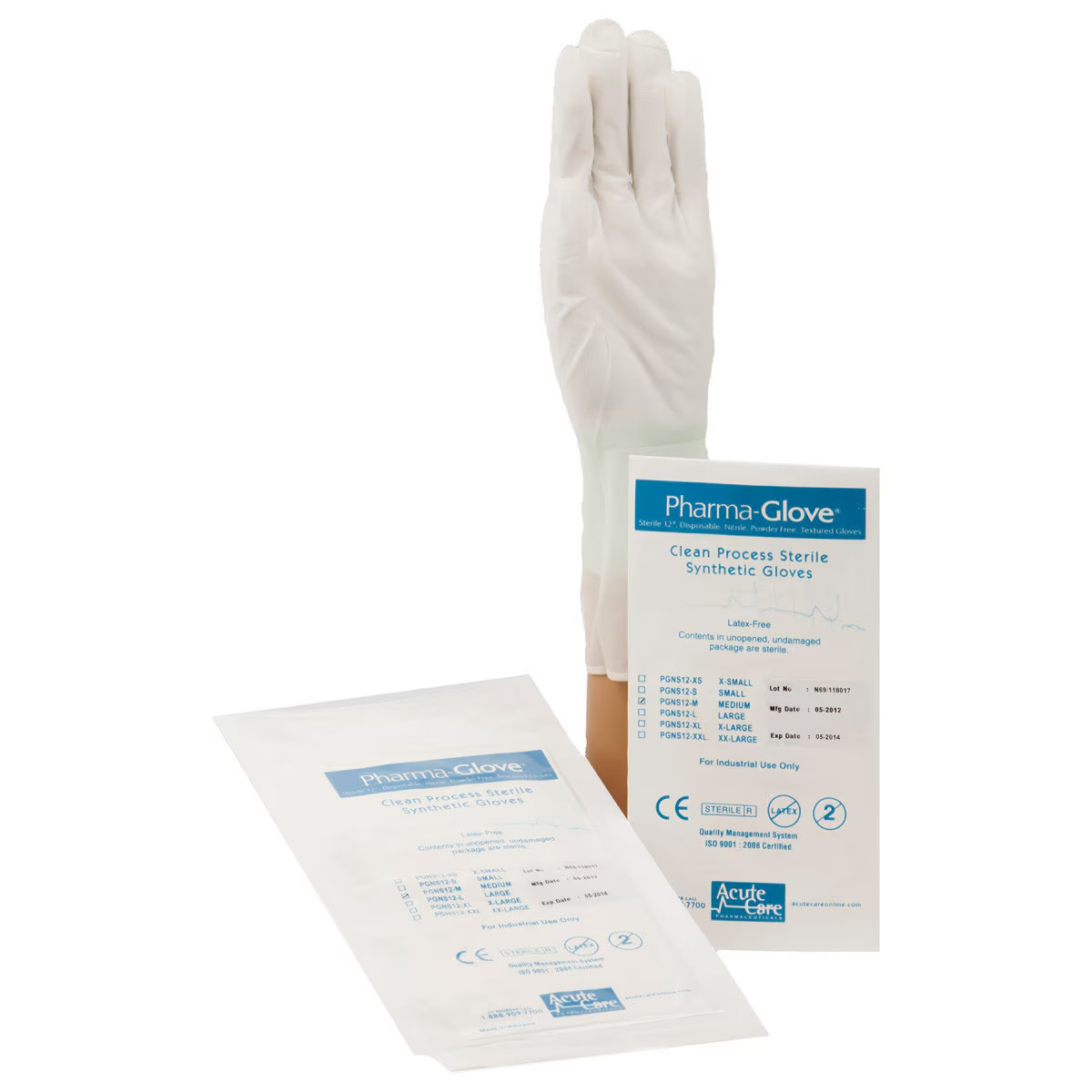 PHARMA-GLOVE™ Sterile Nitrile 12, Chemo Approved-ASTM Tested Gloves – M (Tab.12)