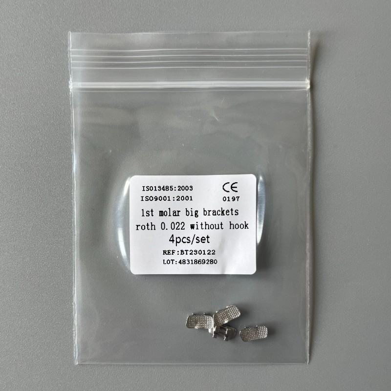 10Set Dental Orthodontic 1st Molar Wide Big Brackets Roth/MBT/Edgewise no hooks