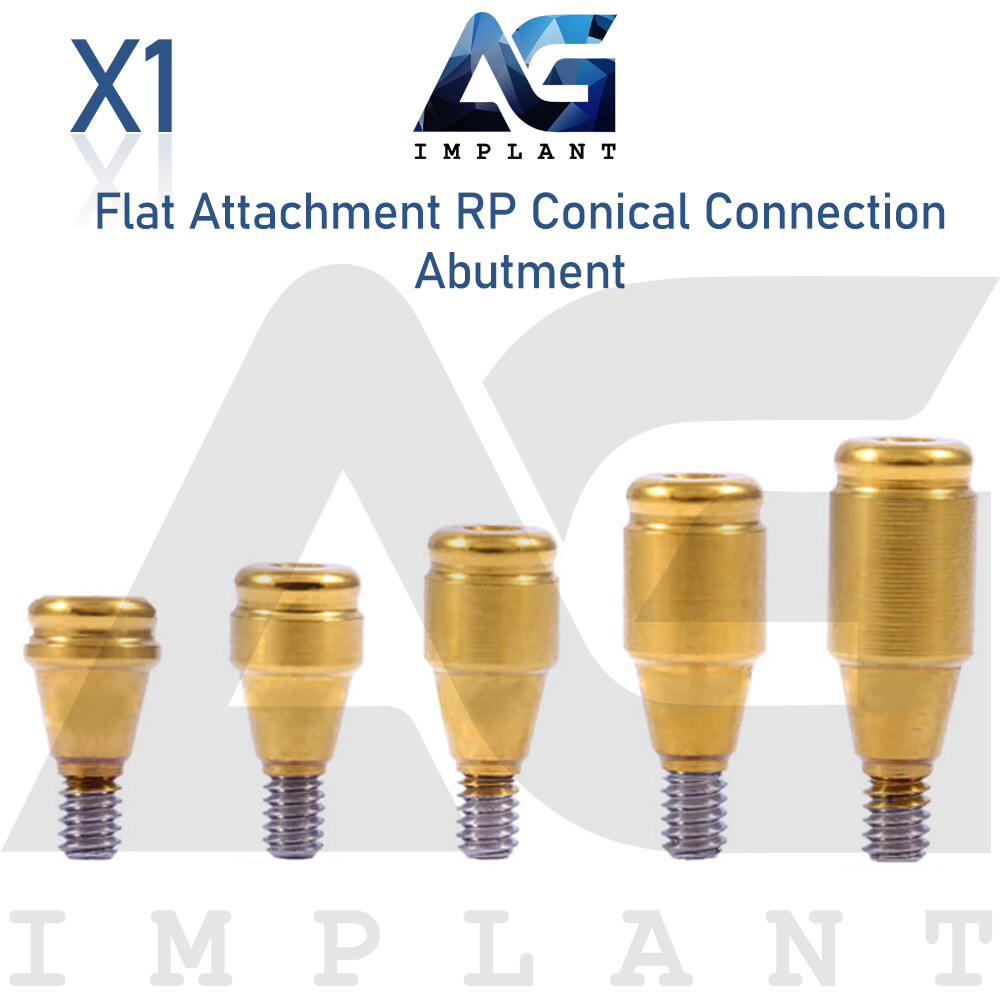 Flat Attachment Prosthetic System Titanium RP Conical Connection 2.65mm