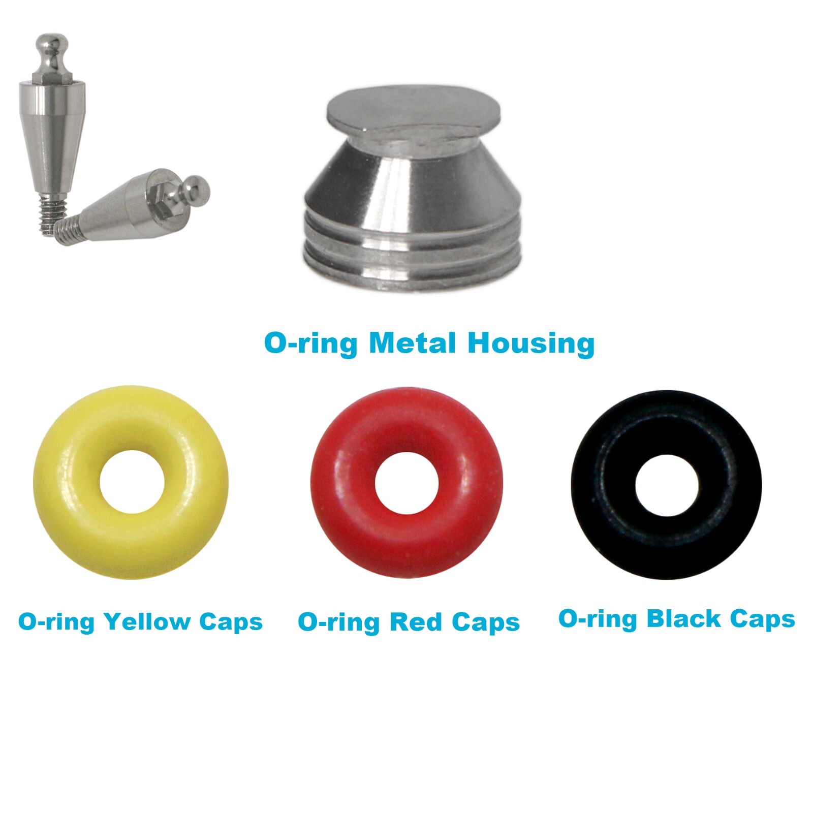 10Pcs Implant Dental O-ring Kit for Ball Attachment Abutments fit Hiossen Osstem