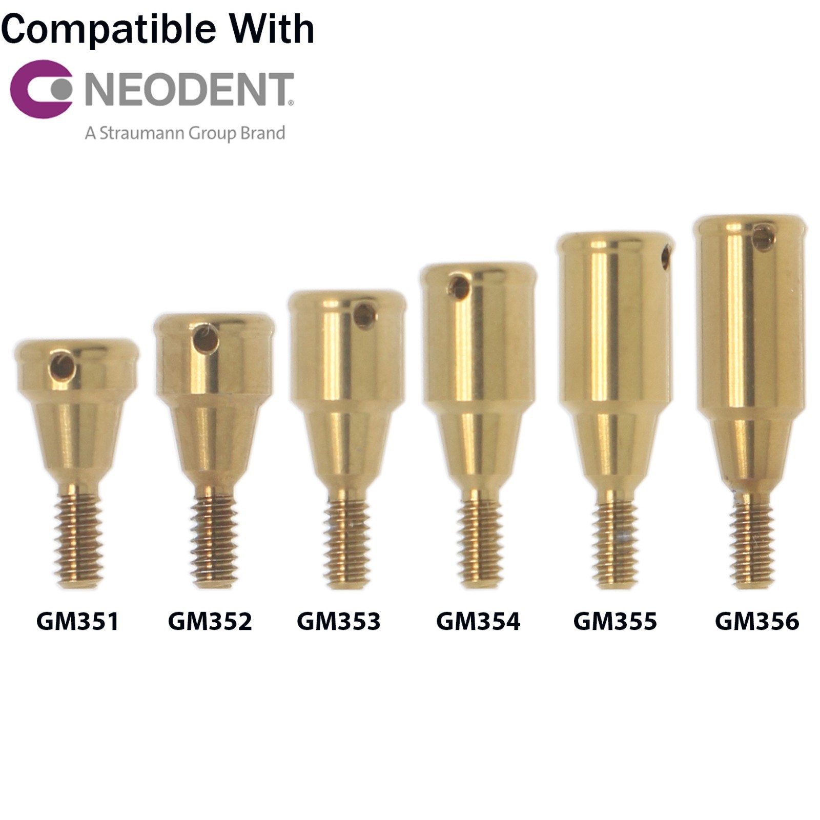 Dental Overdenture Titanium Locator Abutment For Multi Implant System Attachment