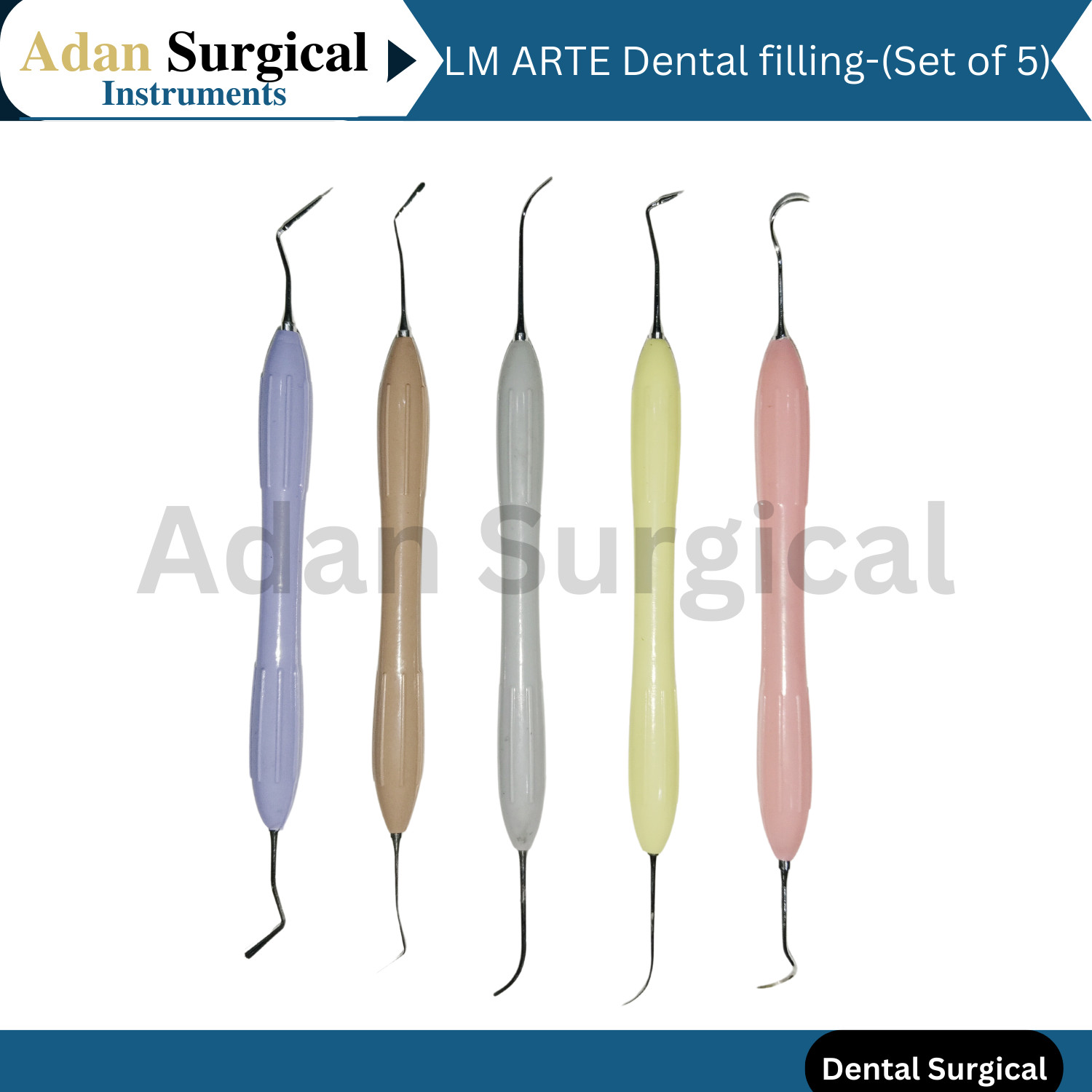 Restauration instruments ErgoMax Handle LM Arte Composite Dental Filling 5 PCS