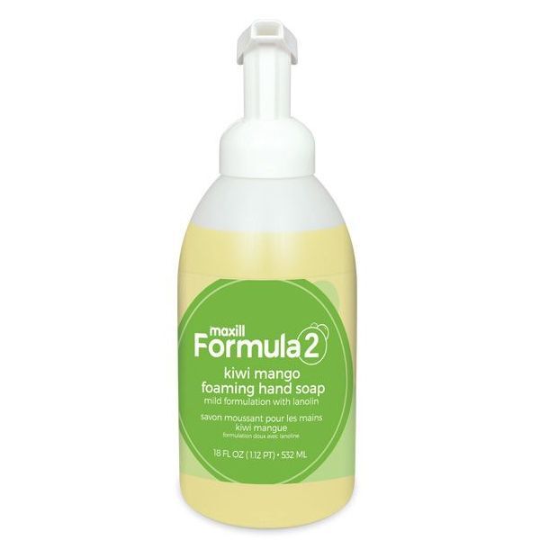 maxill Formula 2 Foaming Hand Soap with Lanolin, Kiwi Mango Scent 18oz Pump