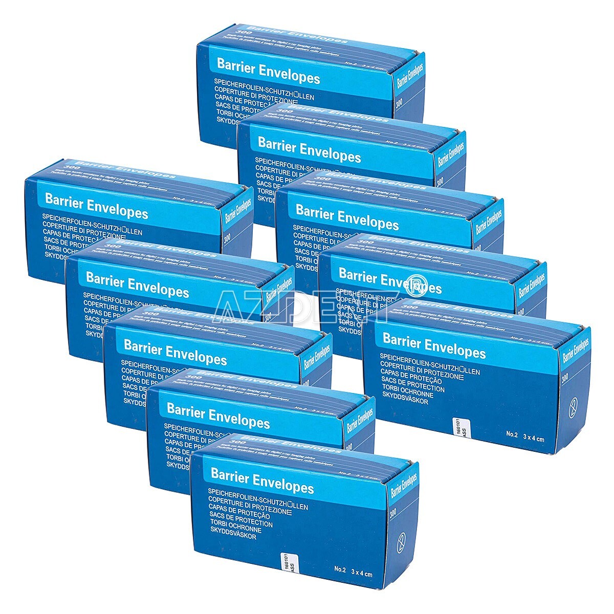 10 Box Dental Size 2 Barrier Envelopes For X Ray Digital Phosphor Plate Sensor