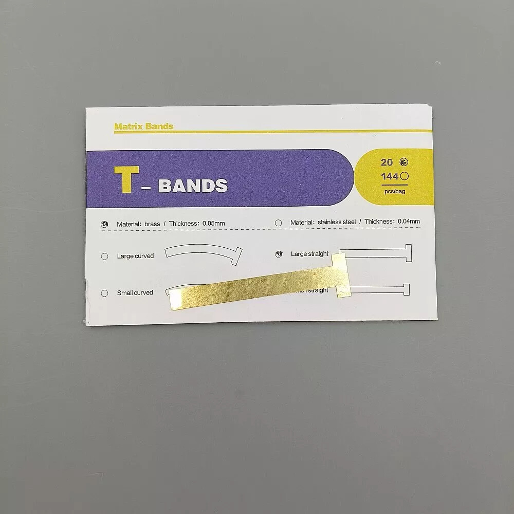 Dental Small/Large Straight/Curved Matrix T Bands Brass Operatory Restorations