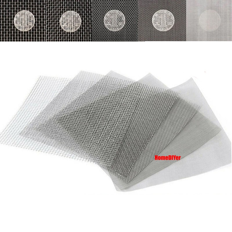 Stainless Steel Woven Wire Mesh (filter grading sheet) Metal Silk to Heavy Gauze