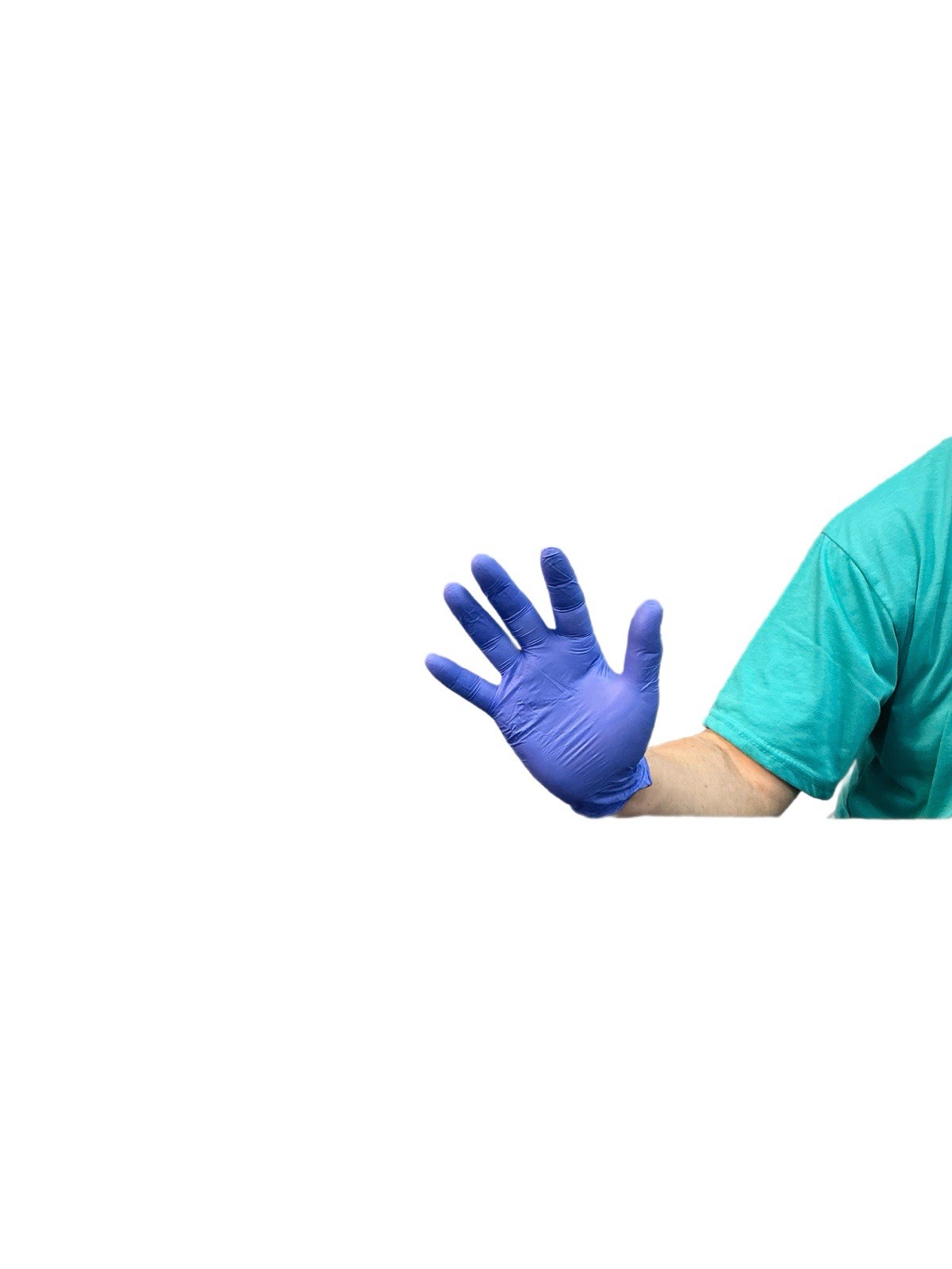 “HYGIENECARE” Blue Medium Nitrile Powder Free Examination Gloves Packed 1000