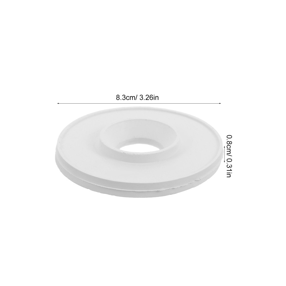 6Pcs White Rubber Lab Filter Pad for Funnel Vacuum Adapter and Flask Sealing