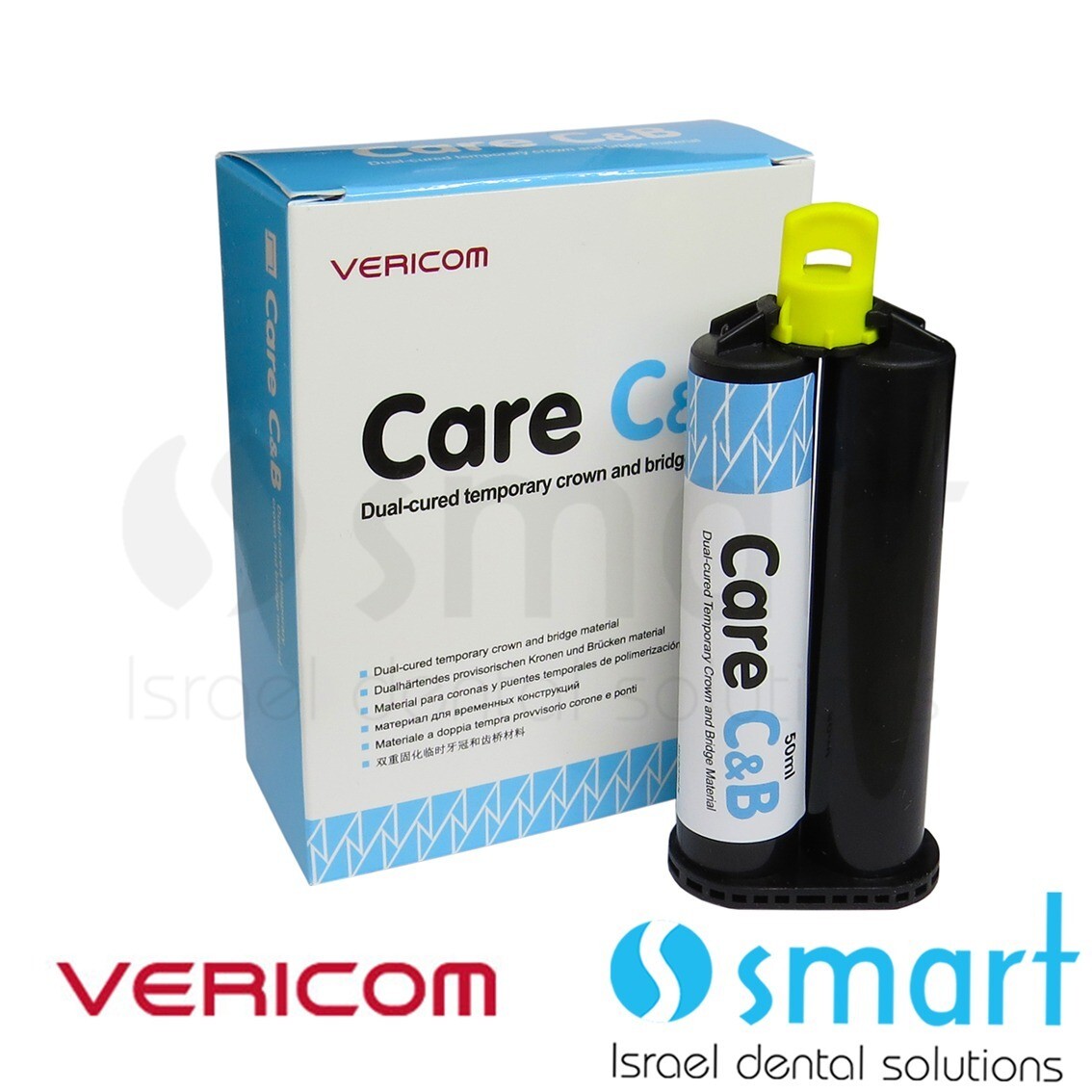 Dual cured temporary crown and bridge material Care C&B Vericom BL 50ml