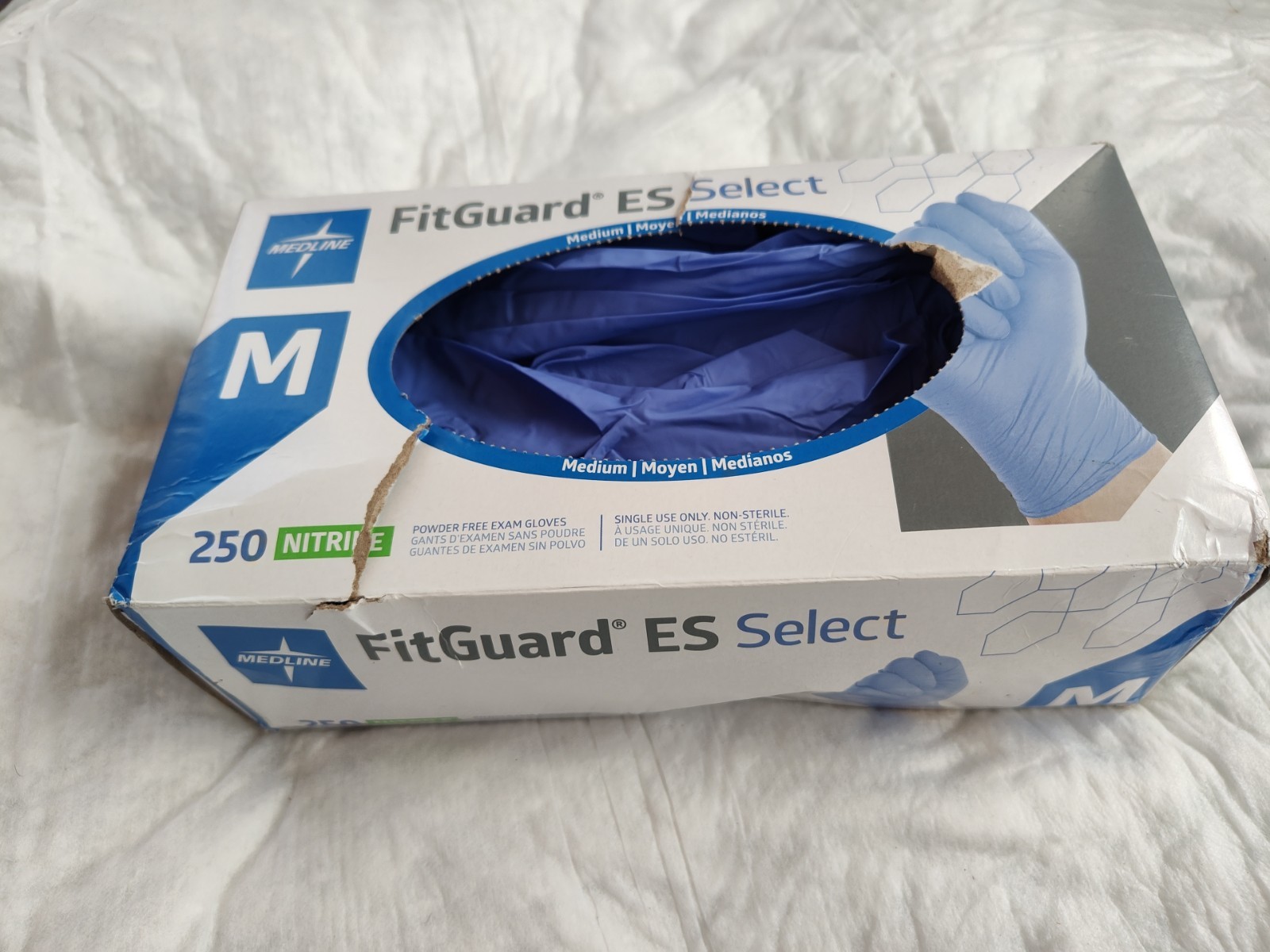 Fitgard Es Select Nitrate Powder Free Exam Gloves 250 Count