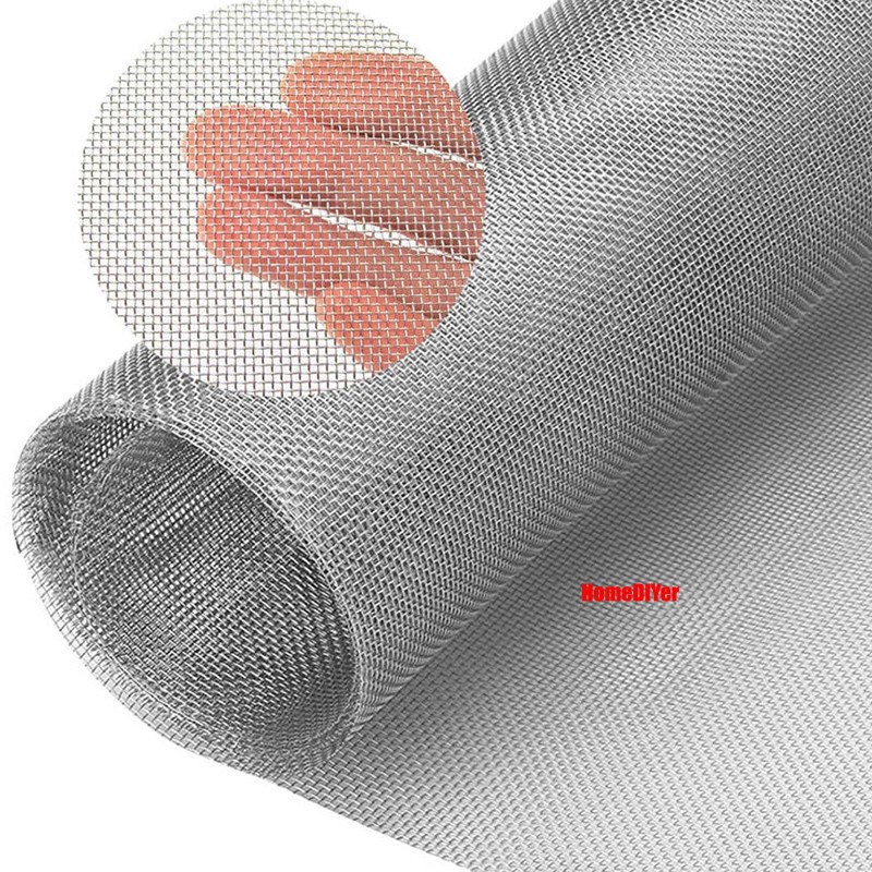 Stainless Steel Woven Wire Mesh (filter grading sheet) Metal Silk to Heavy Gauze