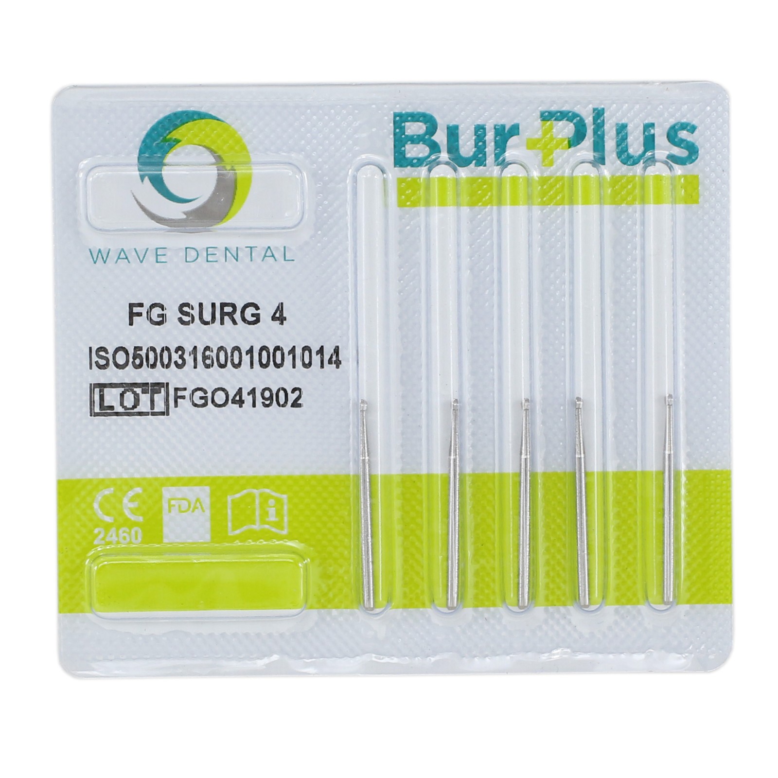 Wave Dental Surgical Round Burs Long Shank High Speed Bur Carbide FG SURG 2 4 6