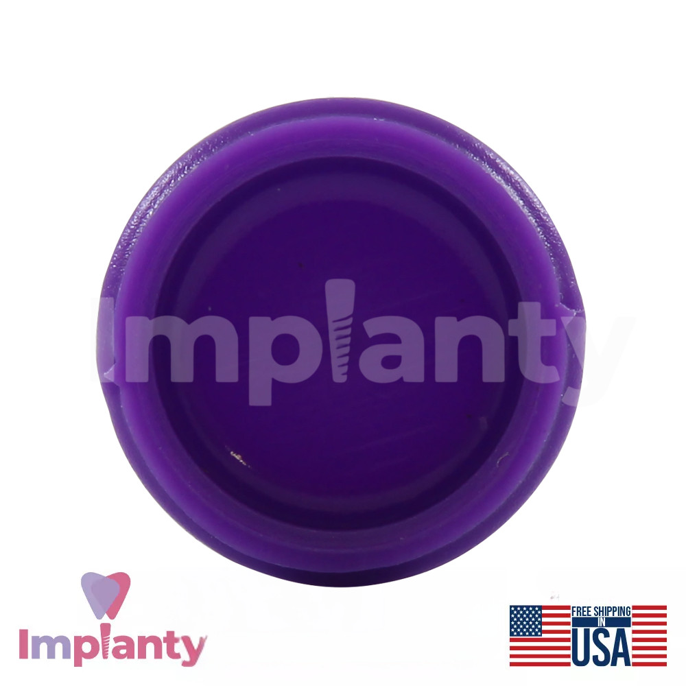1x Dental Straight Lock Attachment Strong Silicone Set Titanium Int Hex 2.42mm