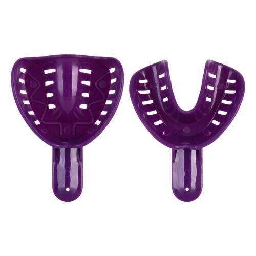 60 Pcs Plastic Autoclavable Dental Impression Trays Sizes L/M/S Adult Child U/L