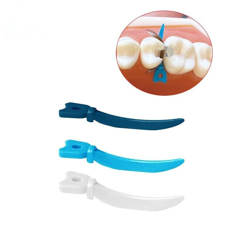 40 Pcs Dental Matrix System Tulwar Sectional Wedges Plastic Diastema Wedge Refil