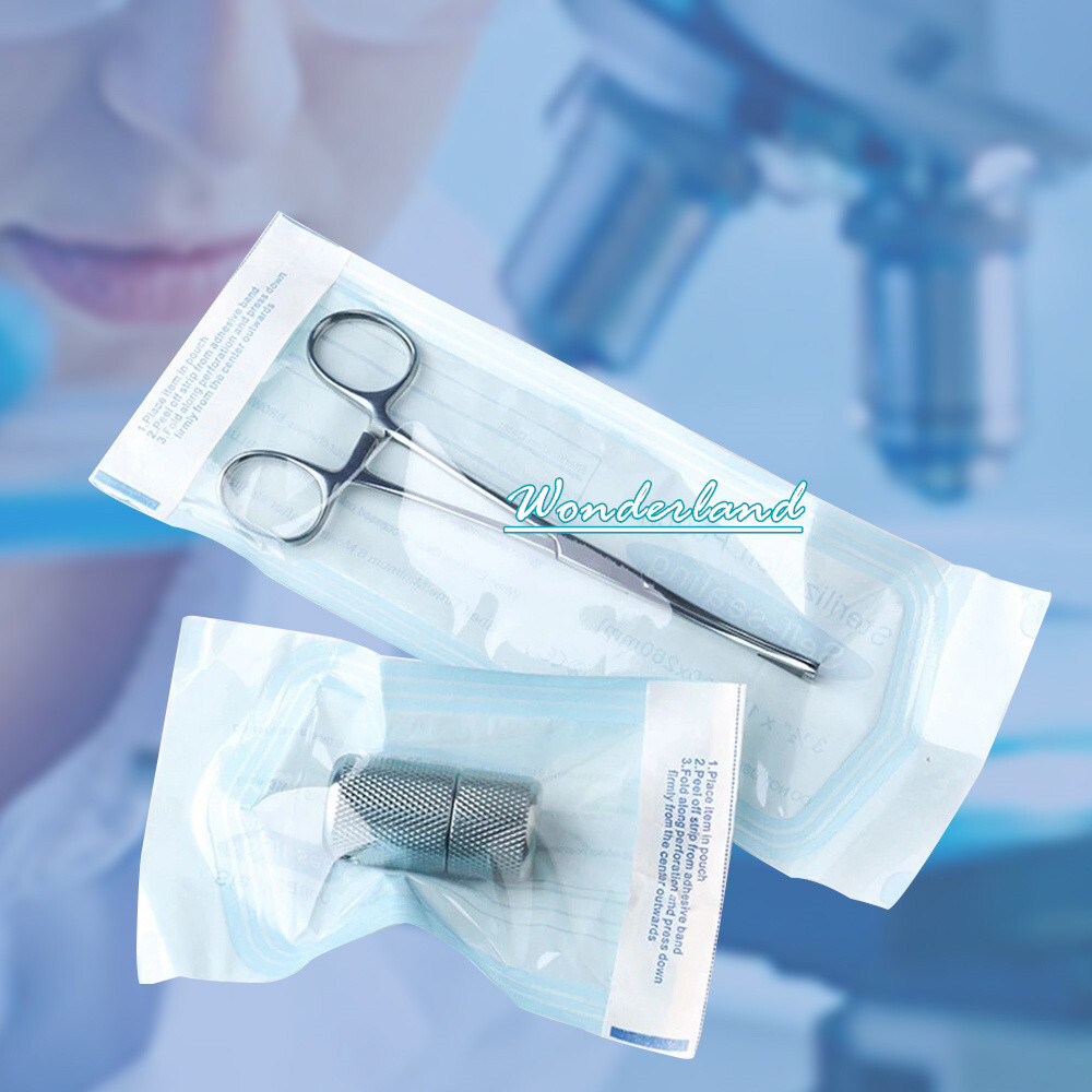200*Self-sealing Sterilization Pouch Bags Dental Disposable Sterilizer Bag Pouch