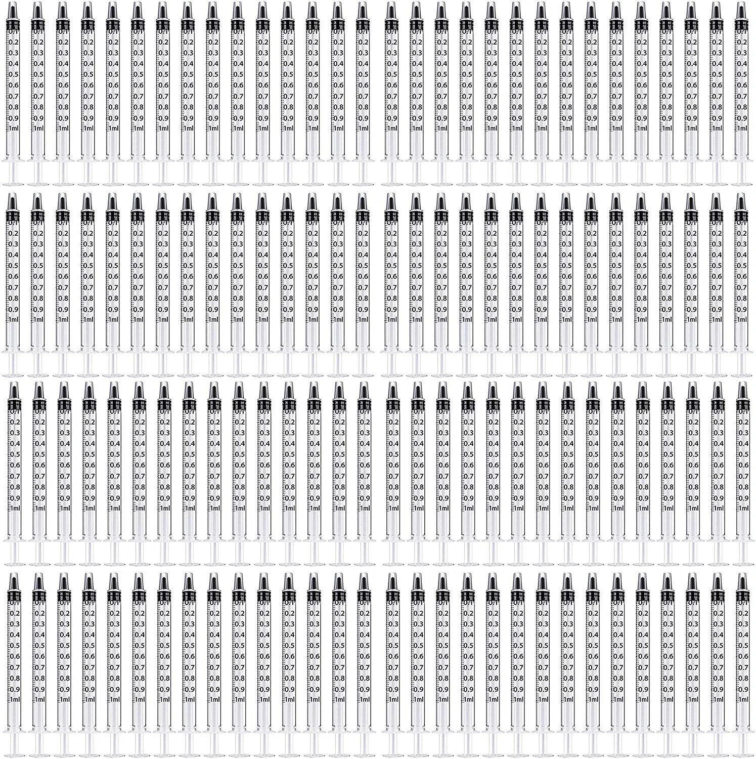 100PCS 1ml 1cc Syringe No Needle Plastic Syringe for Pets Oral Refilling Oil …