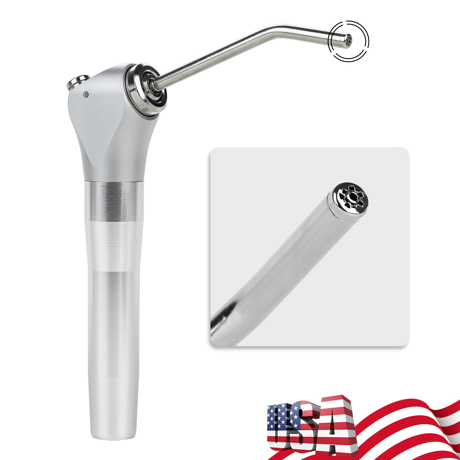 Dental Air Water Spray Triple Syringe Solid Alloy /Plastic Nozzles/Tips/Tubes US