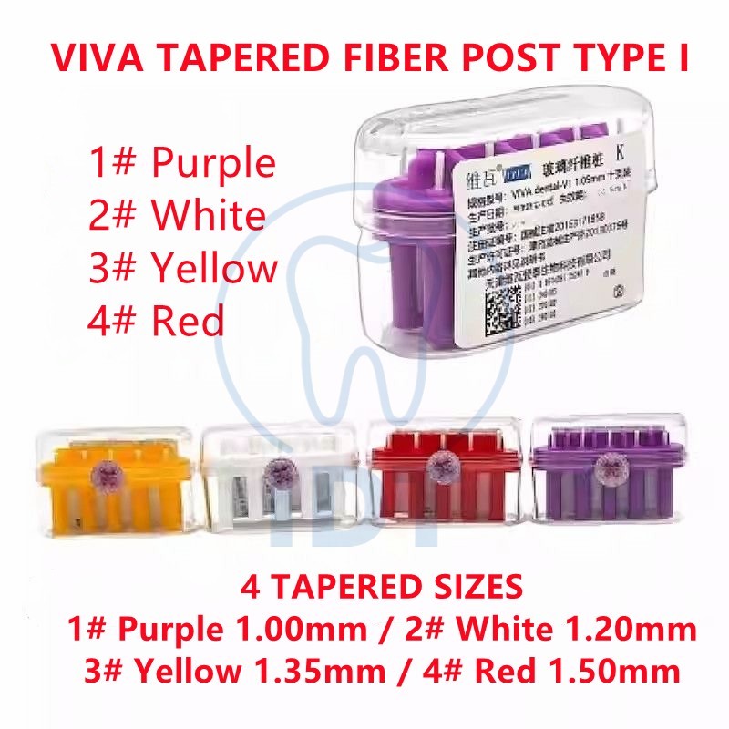 Viva Tapered Fiber Post Type I, Endodontic Dentin Bonding Restoration