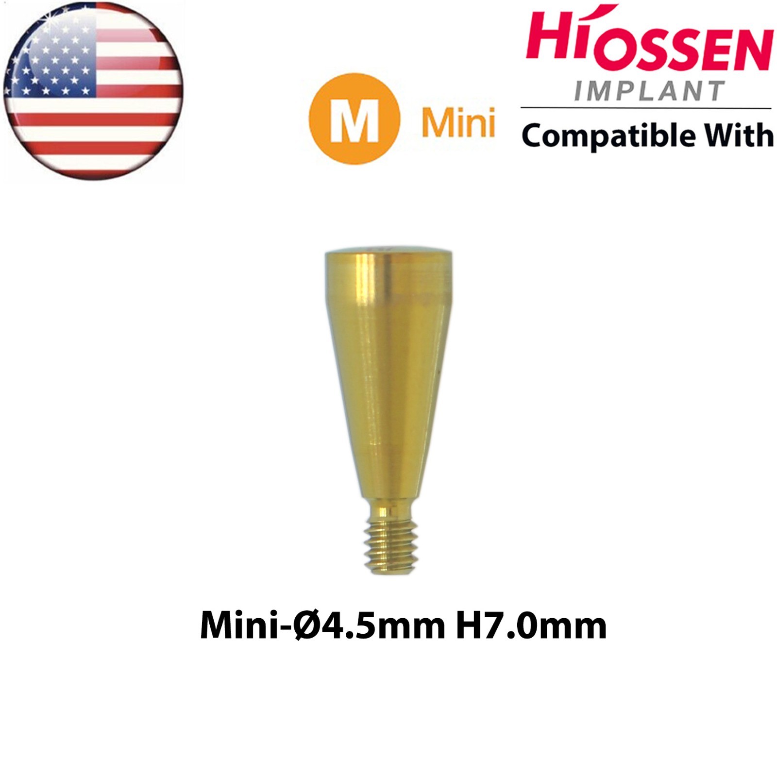 US Dental Mini Healing Cap Abutments Cover Screw Fits Hiossen Osstem ET Platform