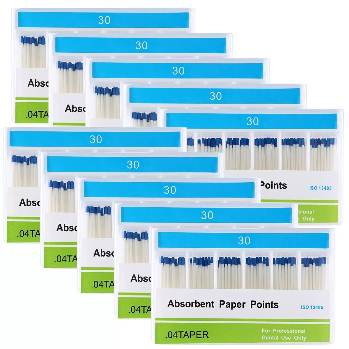 5Packs Dental Absorbent Paper Points 30# Taper .04 Root Canal Cleaning Tips