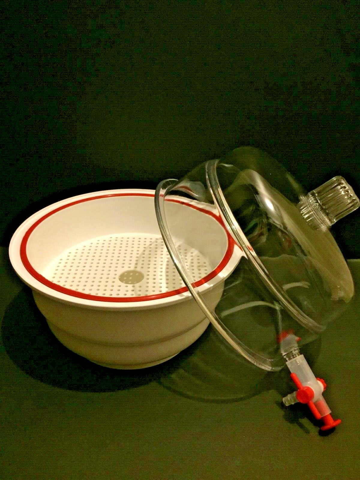 Desiccator Vacuum Dessicator 200mm Fully Autoclavable – PP – PolyLab -1 Each