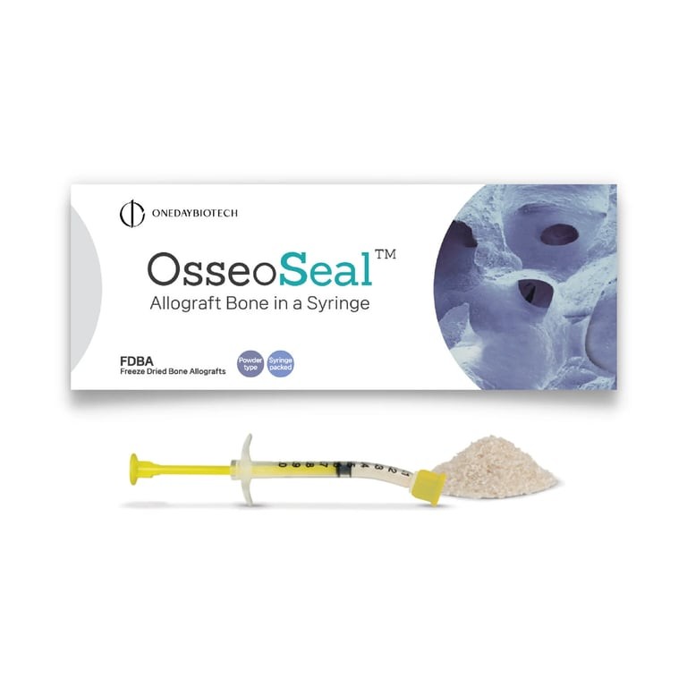 OsseoSeal OSP100B Prefilled Bone In Syringe 250-800 Microns 0.5cc 2/Pk