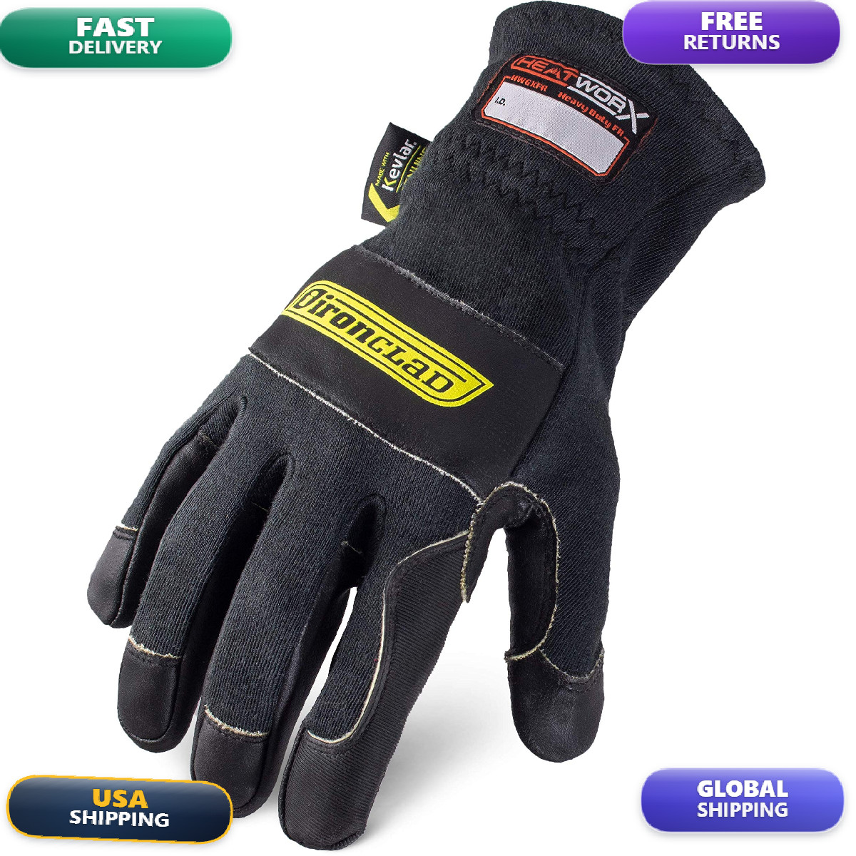 Ironclad Heatworx Heavy Duty Fr Fire Resistant Gloves Handle Hot Up To 600F 315