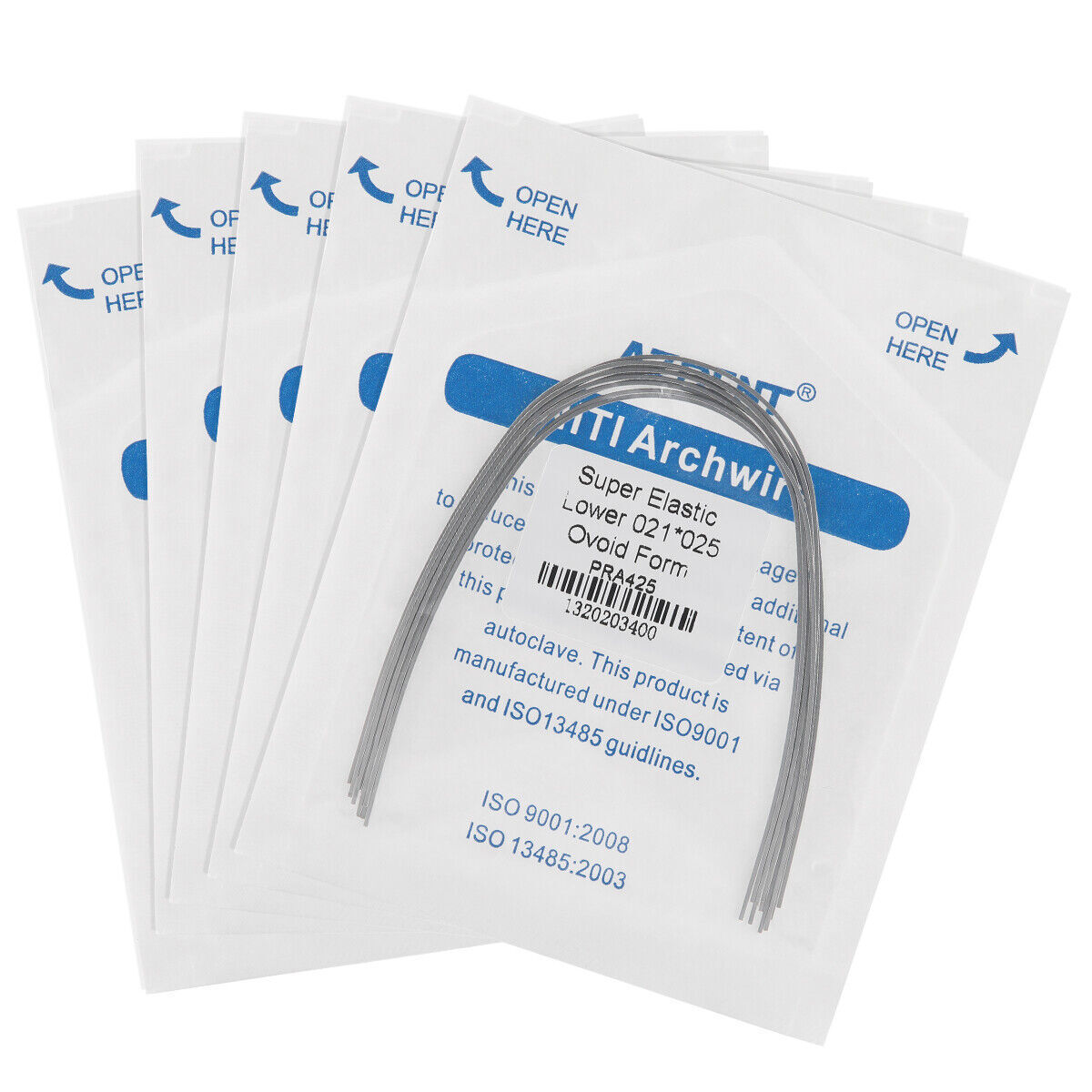 AZDENT Dental Ortho Super Elastic Rectangular Arch Wire Niti Ovoid upper & Lower