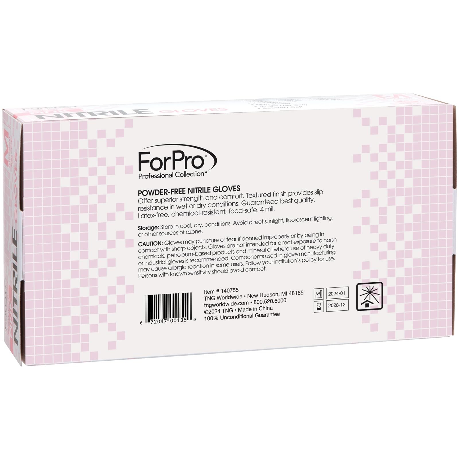 ForPro Professional Collection Disposable Nitrile Gloves, Chemical Resistant,…
