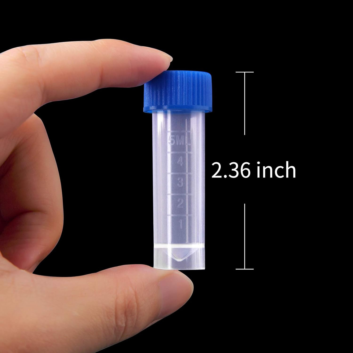 5Ml Plastic Test Tubes Screw Caps Small Bottle Vial Storage Vial Storage Contain