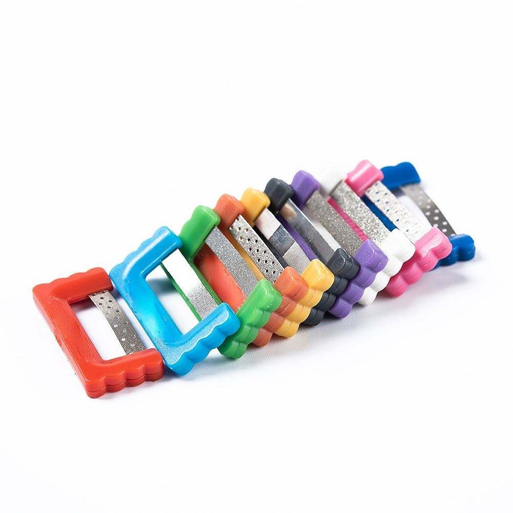 1Box Reusable Interproximal Reduction Enamel Dental Orthodontic Strip -10Pcs/Box
