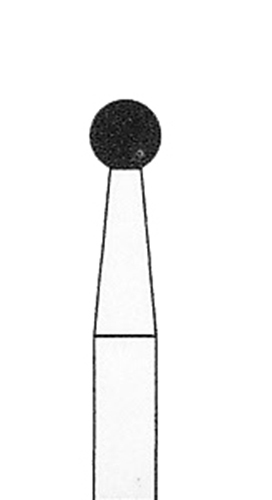 SUPÉR Multi-Use Diamond Burs Round 801/018M Medium Grit (3 Packs of 10, 30 Burs)