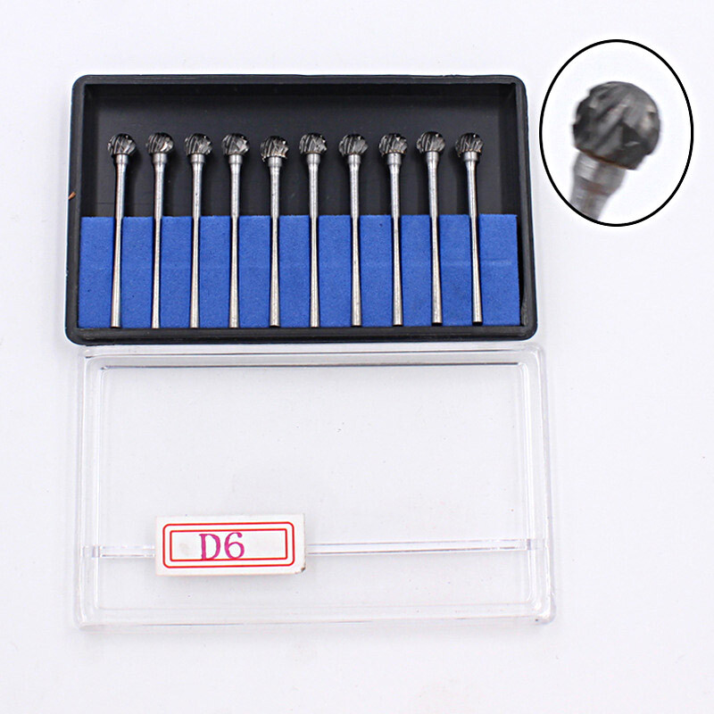 10/20Pcs Dental Lab Burs Tungsten Carbide Polishing & Finishing Drills 2.35mm HP