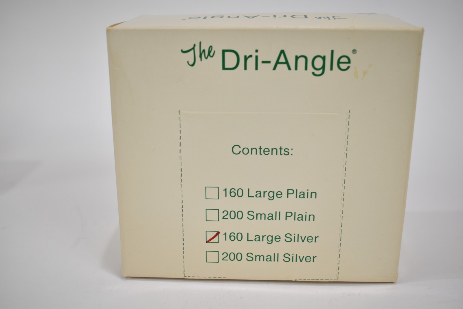 Dri-Angle Cotton Roll Alternative, Silver Coated Dental Procedure Supply 3 BOXES